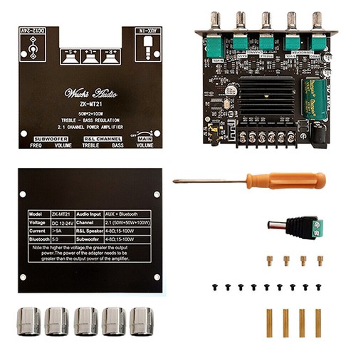 Mini Bluetooth 5.0 Digitalverstärker HiFi 2.1 Kanal Audio Stereo Equalizer Amp - Bild 11 von 11