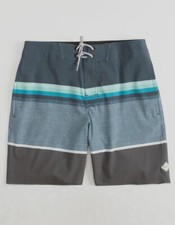 50 Rip Curl Kids Boys Blue Stripe Rapture Layday Drawstring Boardshorts Size 25