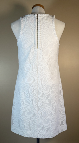 Lilly Pulitzer Marquette Shift White Wildflower LWD Lace MEDIUM Dress Beach - Picture 8 of 17