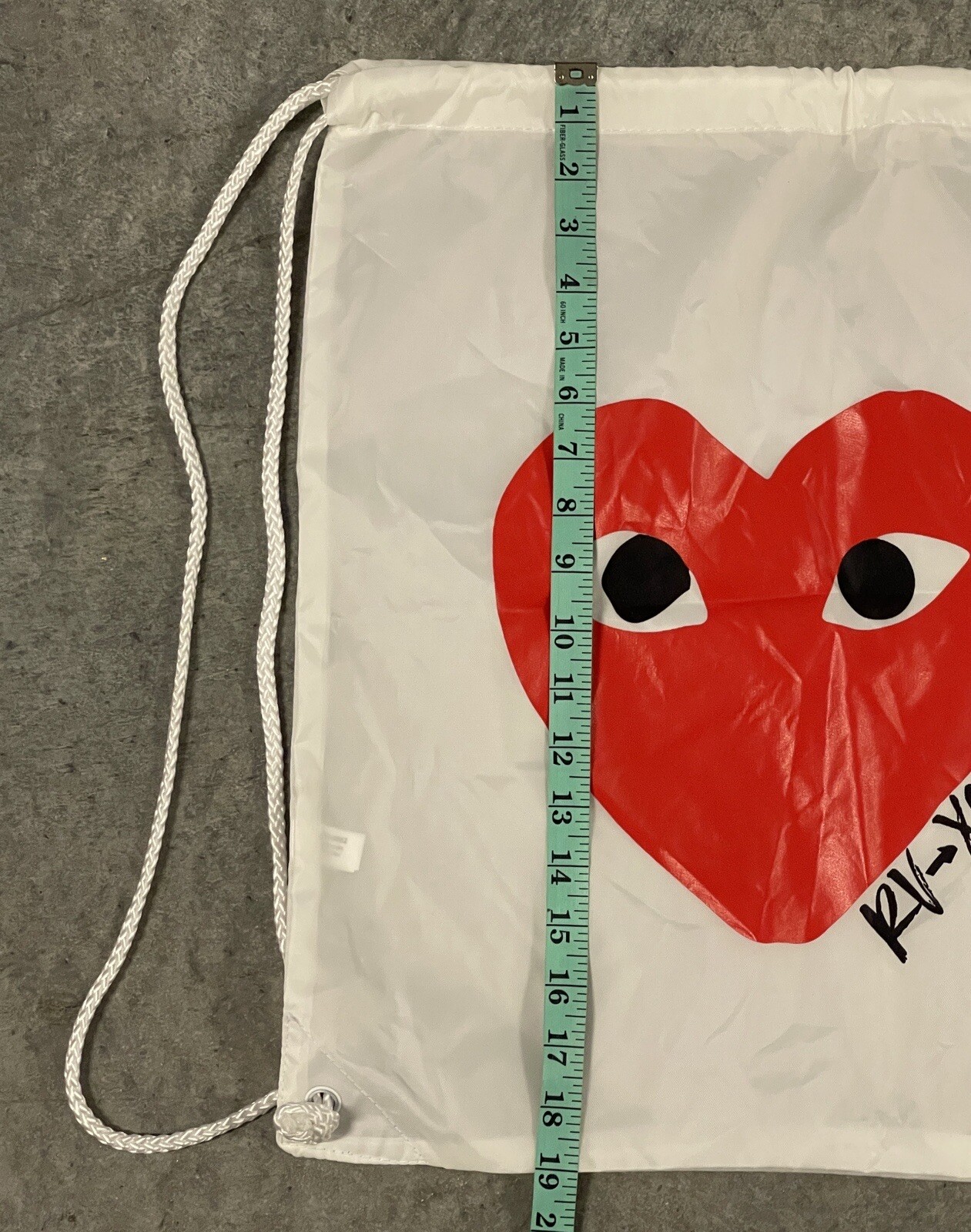 COMME des GARÇONS Heart Printed String Backpack B… - image 4