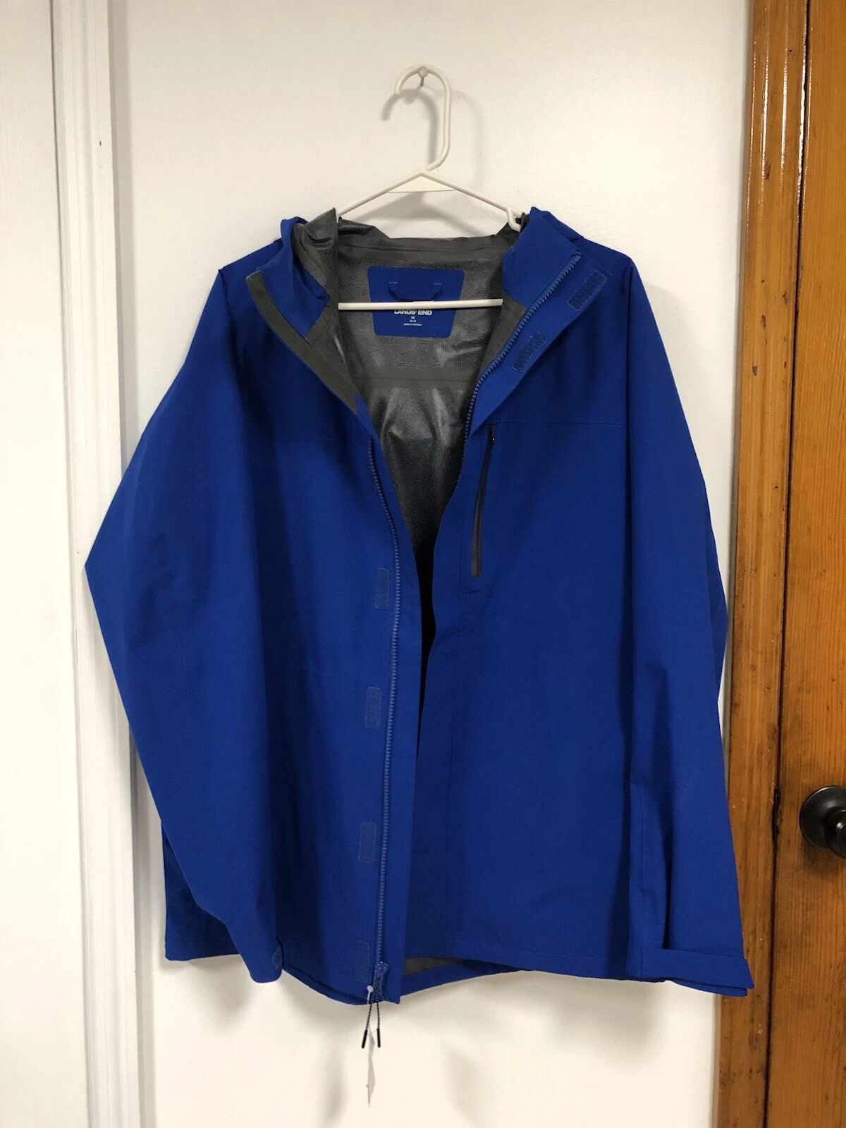 lands' end men's waterproof jacket size M
