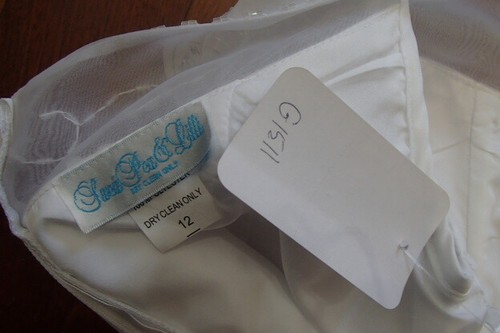 G1511B SWEA PEA & LILLI SZ 12 WHITE PAGEANT FORMAL GIRLS GOWN DRESS - Picture 10 of 10