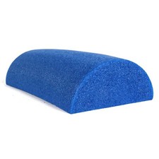 CanDo 6 x 12 Blue Foam Roller for Muscle Recovery and Physical Therapy