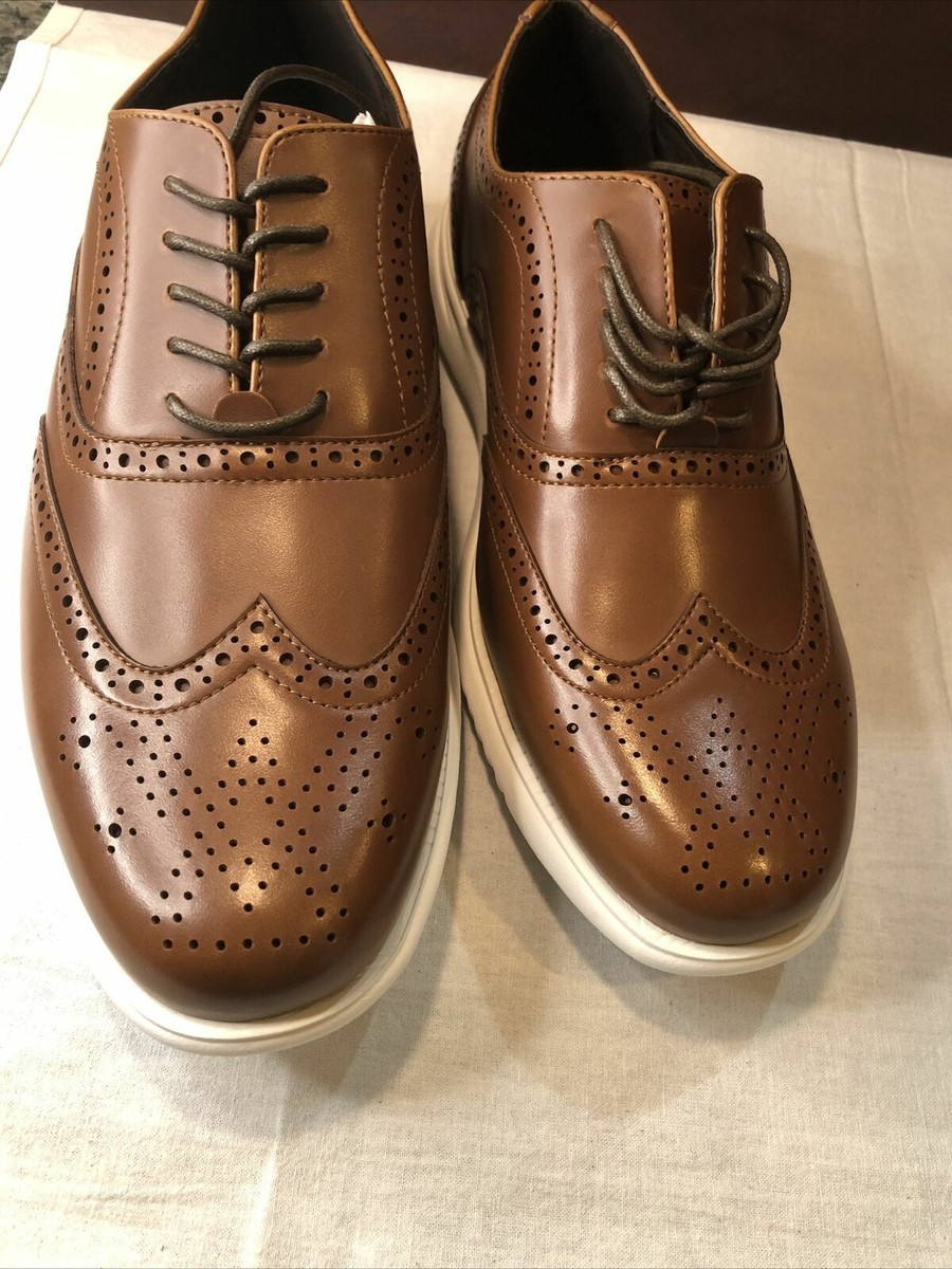 Kenneth Cole Men's Nio Wing Lace Up Cognac COLOR Ankle-High Oxford