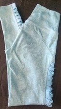 Aerie Womens Blue Chill Play Move Side Panel Detail Compression Leggings Size S