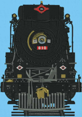 TEXAS PACIFIC ENGINE # 610 LOGO # 1428JB, Front logo # 193 by JELSMA GRAPHICS