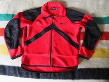 VTG 80s 90s LOWE Alpine Systems Red Black Fleece Outdoor Hiking Jacket Mens L
