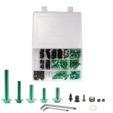 194PCS Universal Motorcycle M6 M5 Fairing Bolts Kit Bodywork Screws Nut  ATV
