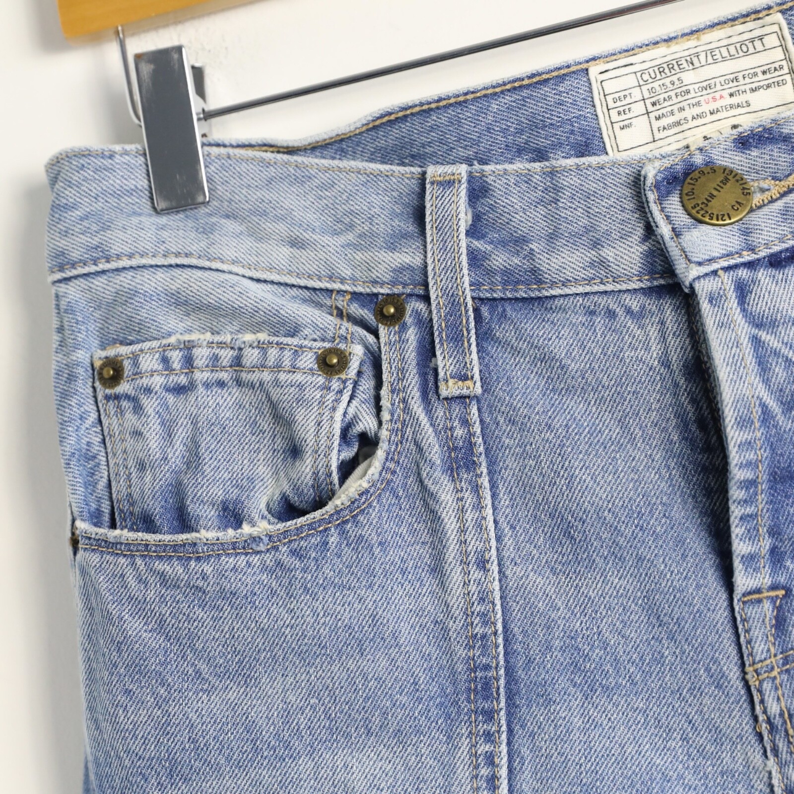 Current Elliott Anthropologie patchwork denim jea… - image 7