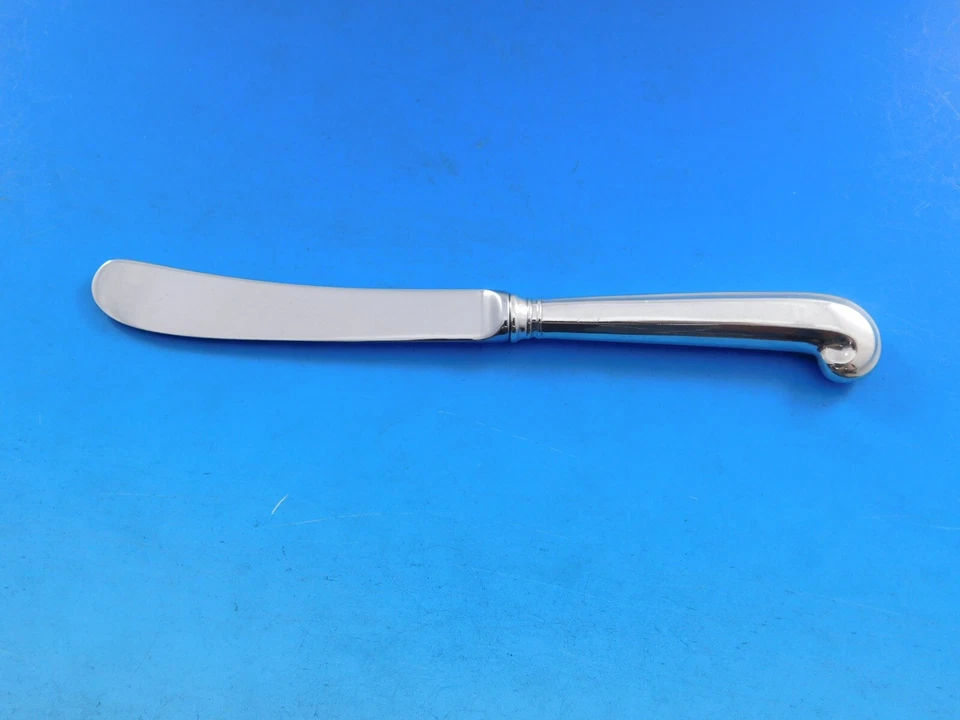 Espalhador de manteiga Queen Anne Williamsburg por Stieff prata esterlina HH conjunto de 12 - Imagem 4 de 4