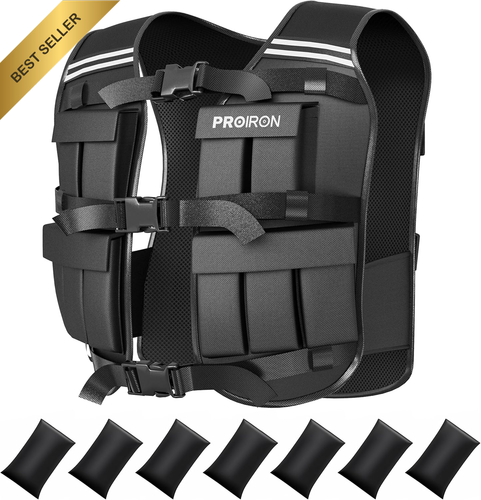 Adjustable Weighted Vest 20 Packs Reflective for Running Training Fitness - Picture 11 of 12