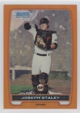 2012 Bowman Chrome Prospects Orange Refractor 16/25 Joe Staley Joseph #BCP26 0b0