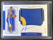 2019-20 National Treasures Eric Paschall Rookie Patch Auto RC Horizontal #/75