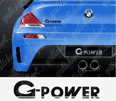 1x 20 cm G-Power Aufkleber für BMW Sticker Decal Tuning M3 M4 M5 M6 Auto