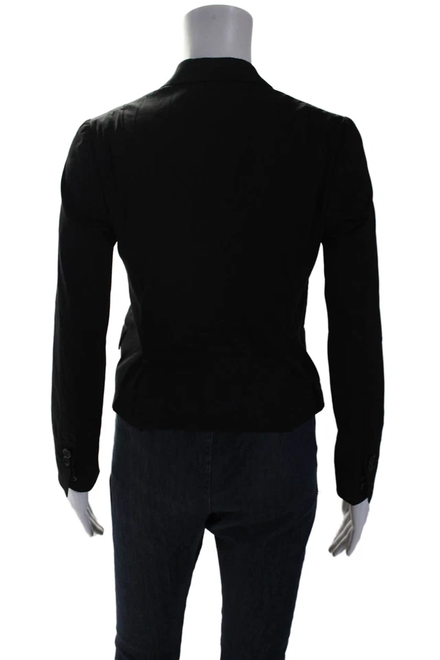 Blazer Neil Barrett Mujer Algodón Negro Un Botón Calce Ajustado Talla 36 Foto 4 de 4