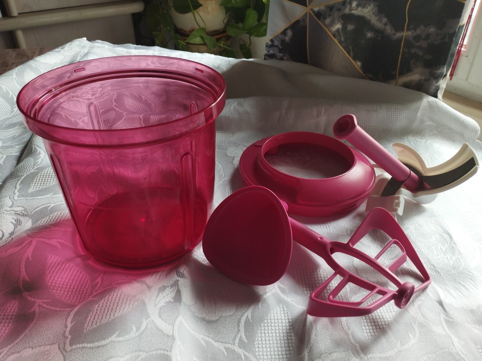 Tupperware Extra Chef Rose bol mélangeur pour vos recettes saines et apéritifs maison