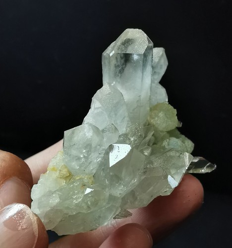 50g Natural Clear Green Spherical Prehnite Quartz Crystal Mineral Specimen - Imagen 8 de 21