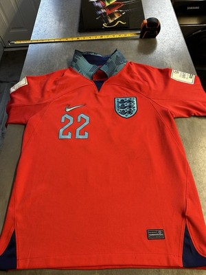 Nike Dri Fit Bellingham 22 England 2022/23 Away Shirt Medium Rot FIFA World Cup
