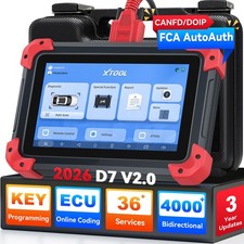 Used Xtool D7 Obd2 Scanner Auto Diagnostic Tool Bidirectional Key Programmer Fca