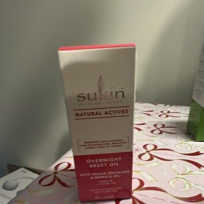 Sukin Natural Actives Overnight Reset Oil 25mL Vegan Squalane Marula