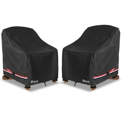 Bitubi Waterproof 2 Pack Patio 32''W x 35''D x 36''H-2PACK, Classic Black