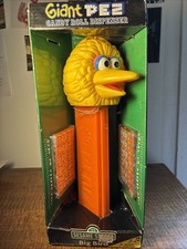 NIB Sesame Street BIG BIRD Giant Pez Musical Dispenser over 12 inches tall