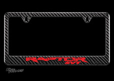 Raptor Svt Red Logo License Plate Frame Real Carbon Fiber For Ford F150
