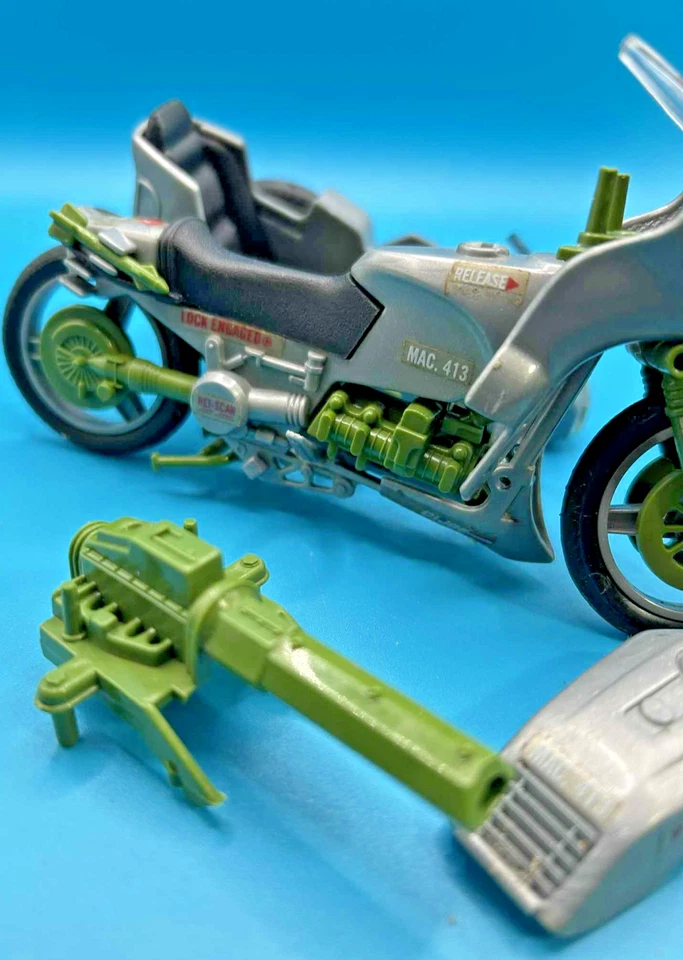 Vehículos de motocicleta Silver Mirage 1985 99 % completos GI Joe ARAH ¡Excelente! Foto 3 de 4