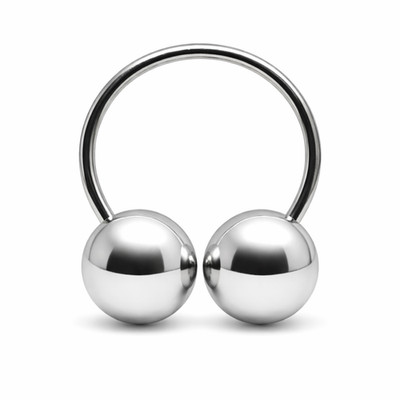 Hufeisen Rund Piercing PA VHP 316L Stahl 10mm Kugeln 20mm Ring CBB Schmuck