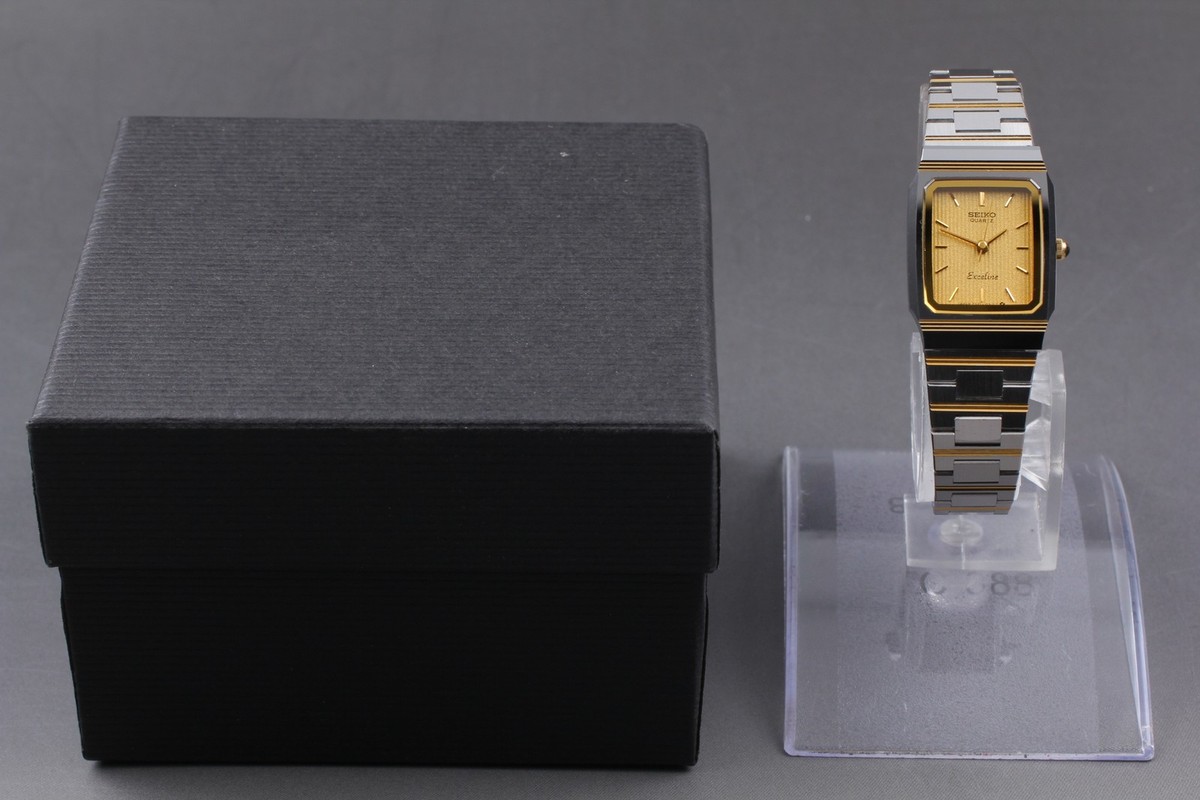 Vtg 1983 [N MINT] Seiko Exceline 7321-5140 NSACG Rectangle Qz