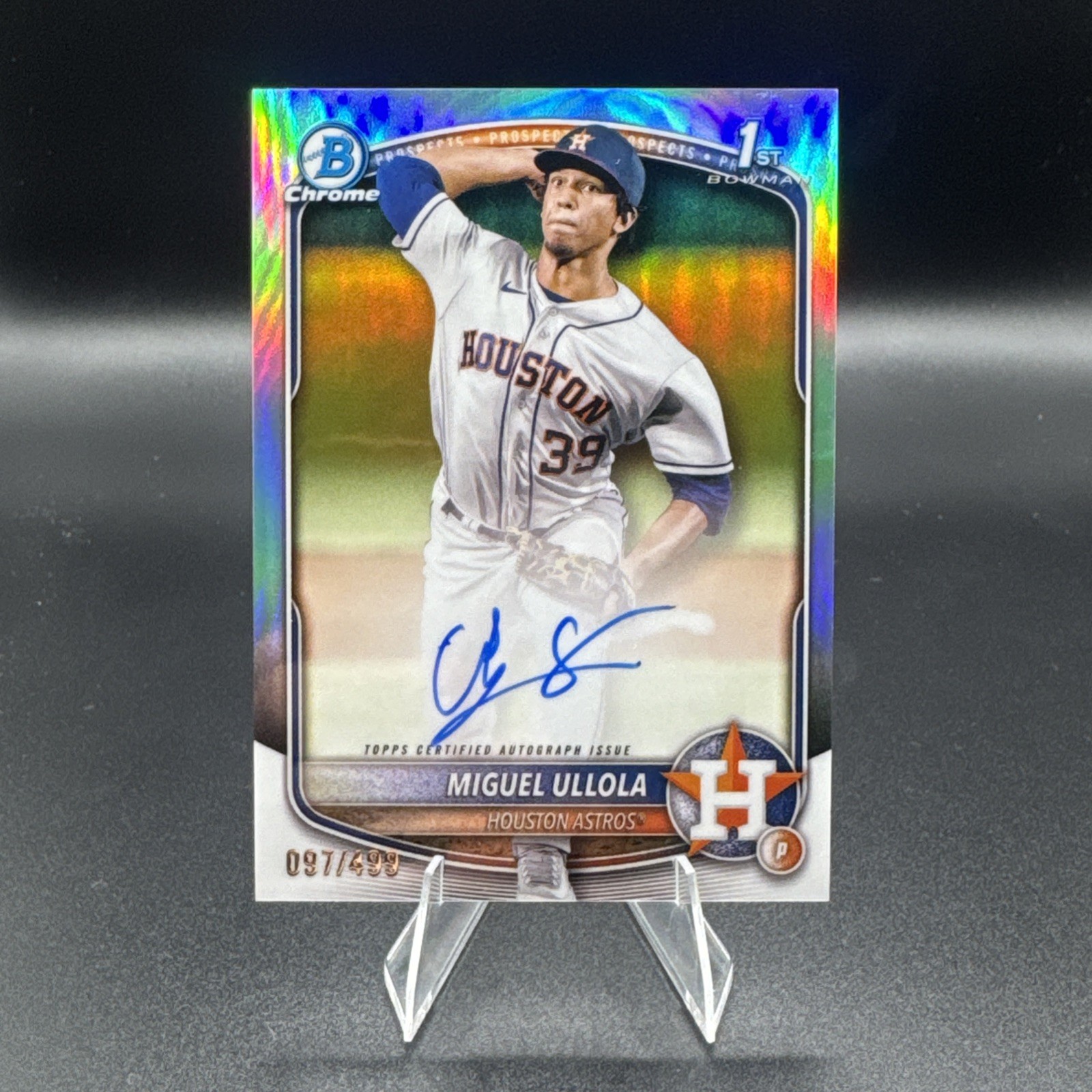 Miguel Ullola 1st Bowman Auto Refractor /499 2025 Chrome Astros 