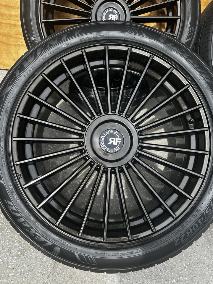 DARK BRONZE RF22 车轮出售带轮胎。 — 第 3/4 张图片