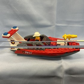 LEGO City #7043: World City Firefighter Boat | Sold As Pictured | Fast Shipping!