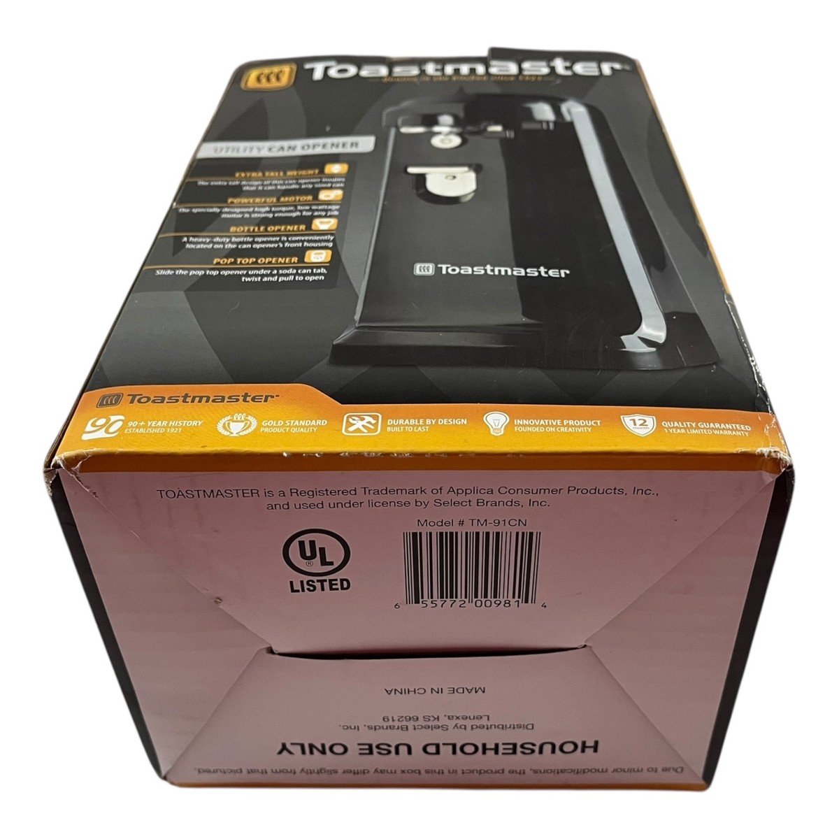 Toastmaster TM-91CN Utility Electric Can Opener - New In Box | eBay