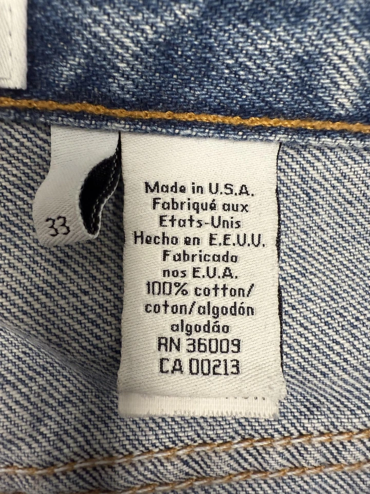 Vintage Calvin Klein Jeans Mens 33x34 Double Stonewash Easy Fit Made USA 90s - Image 4 of 4