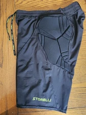 Storelli Exoshield Goalkeeper Shorts, Black, Size M