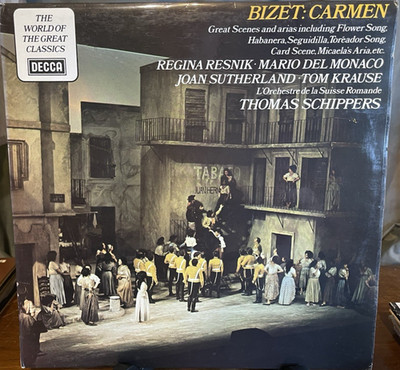 RARE 1979 UK Decca Classical Vinyl Record Bizet Carmen NM/NM+ LP Stereo Opera