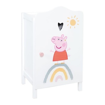 roba Puppenkleiderschrank Peppa Pig, weiß lackiert - B-Ware neuwertig