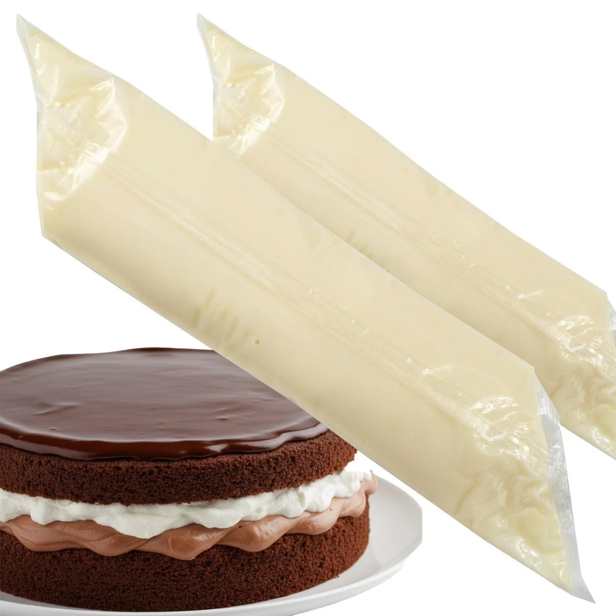 Bavarian Crème Pie Füllung, EZ Squeeze Pak 2 Pfund Beutel, 2er Pack, Torte,...