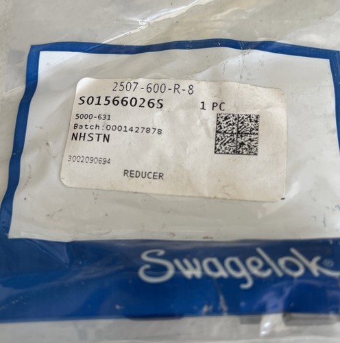 2507 Super Duplex Swagelok Tubing Adapter 2507-600-R-8 , 1/2 Male X 3/8 Female. - Picture 2 of 2