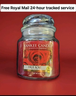 Yankee Candle True Rose Medium 411g Rare Retired Seller unbenutzt neu eingestellt