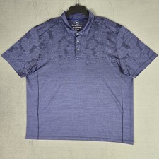 Tommy Bahama Shirt Mens 2XL Palm Coast Tropic Fade Polo Islandzone Floral UPF 30