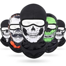 Creepy Skull Balaclava Tactical Hood Mask Ghost Skeleton Anti-UV Bandana Scarf