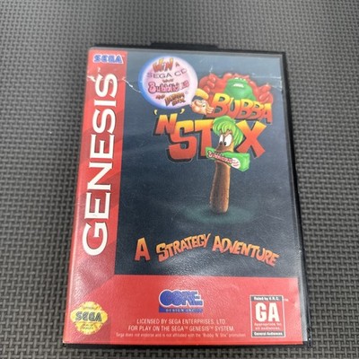 Bubba 'N' Stix (Sega Genesis, 1994) Missing Manual (Case And Artwork Damage)