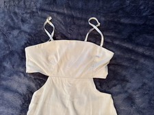 FOREVER 21 Cutout Vacation Midi Sundress Spaghetti Straps Size Small Open Back