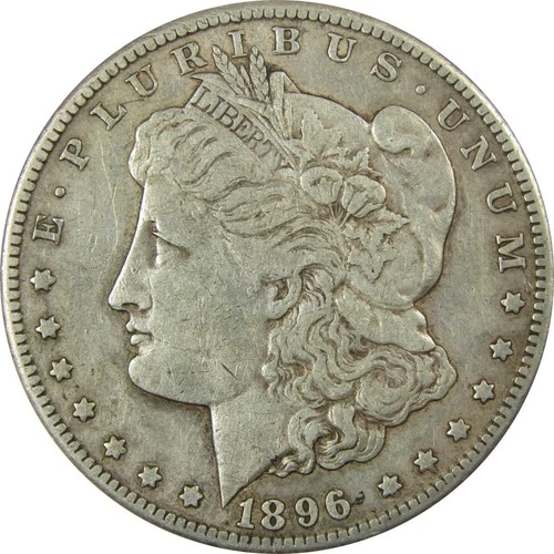 1896 S Morgan Silver Dollar VF Very Fine $1 Coin SKU:I25923