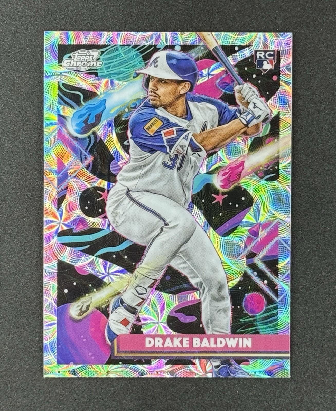 2025 Topps Cosmic Chrome DRAKE BALDWIN NUCLEUS REFRACTOR #96 ATLANTA BRAVES