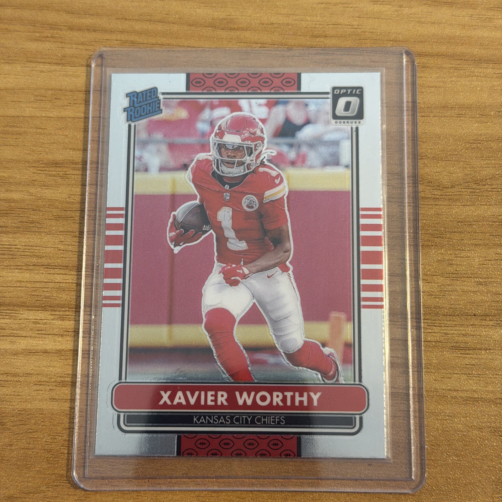 Xavier Worthy Panini Donruss Optic 2014 Retro Series #8 Gold Vinyl 1/1