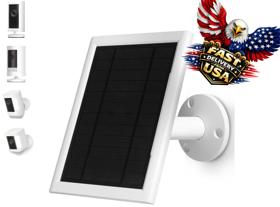 5W Solar Panel for Ring Camera Spotlight Cam Plus/Pro (Batte