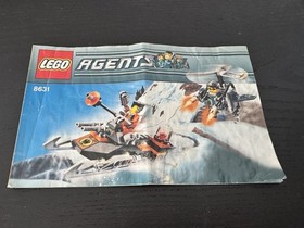 LEGO AGENTS Set #8631 Jetpack Pursuit - Missing One Piece And Multiple Decals